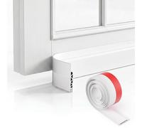 Oderra Paraspifferi Isolante Paraspifferi 100 cm per Porte d'ingresso, Blocco Freddo, Rumore e Umidità - Installazione Rapida - - 1x Bianco