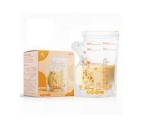 Oderra Sacchetti per Latte Materno Freezer 180ml, 100PCS Buste per Conservazione Latte con Doppia Tenuta Stampa, Pre-Sterilizzati e Beccuccio Integrato - Contenitori Sicuri per Congelare Latte Materno
