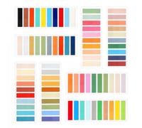 Oderra Segnapagina Adesivi 1600 PCS Colorate | Etichette Indice PET Trasparenti, Sticky Notes, Per Studio, Ufficio, Ordinamento File