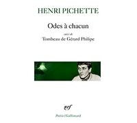 Odes à chacun: Suivi de Tombeau de Gérard Philippe: A35828