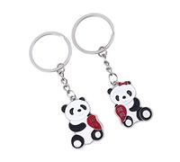 ODETOJOY 1 paio portachiavi Panda coppia lui e lei amore puzzle,portachiavi panda