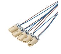 ODETOJOY 5 pz presa G9 zoccolo di ceramica G9 lampade attacco - Con cavo isol, attacco attacco per alogena LED CFL