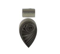 ODETOJOY 60 strisce di carta metallica da 5 mm per quilling da 5 mm per creare biglietti artigianali a tinta unita (grigio kaki)