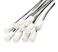 ODETOJOY G4 lampada titolari G4 Portalampada per Alogena a LED Lampadina, 12 V-24V lampade alogene a bassa tensione LED/CFL/ceramica MR11 connettore presa (10)