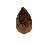 ODETOJOY Quilling Carta Art Bambini Arriccia Arrotolatore Quiling carta 10mm Marrone 120 pezzi, lunghezza regolabile 52cm carta quilling 10 mm