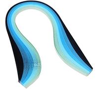 ODETOJOY Quilling Paper Gradient Quilling Strisce 3 mm Crafts Filigrana Paper 1/8" Rainbow Color 120pcs Lunghezza 53,3 cm (blu)