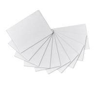 ODETOJOY Set di 10 fogli di cartone ondulato, 20 x 20 cm, simili a A4, ideali per progetti fai da te e fai da te, colore: bianco