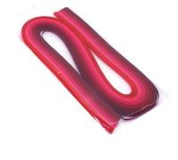 ODETOJOY Set di strisce per quilling, multicolori, colore rosso, larghezza 3 mm, lunghezza 53,3 cm, 6 colori, per lavori di quilling, 120 pezzi