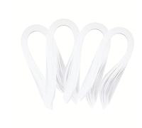 ODETOJOY Strisce di carta bianca per quilling, 3 mm, per lavori artigianali, 5 mm/7 mm/10 mm, set da 120 pezzi, 52 cm (set da 1,5/3/5/7/10 mm)
