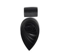 ODETOJOY - Strisce di carta metallizzata, rotolo da 3 mm, per realizzare biglietti artigianali, strisce per quilling, colore singolo, 60 pezzi, colore: nero