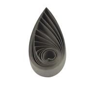 ODETOJOY - Strisce di carta per quilling, 3 mm, 3 mm, colore: grigio, 120 pezzi