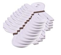 ODETOJOY Strisce di carta per quilling bianche da 5 mm, strisce per quilling da 5 mm, colore bianco, lunghezza 53,8 cm, colore singolo bianco puro, strisce per quilling 120 pz/set (10)