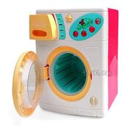 LAVATRICE GIOCATTOLO ROSA LAVA ASCIUGA con luci CM. 24 X 19