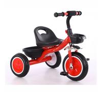 ODG935 TRICICLO BLITZ METAL ROSSO/NERO BAMBINO A PEDALI IN METALLO