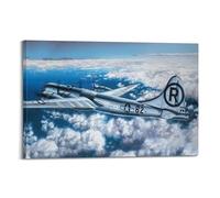 ODGYENGW Poster vintage su tela, motivo: aereo militare B-29, Superfortress Strategic Bomber (seconda guerra mondiale) su tela, 60 x 90 cm