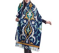 ODHHGDF Sciarpa marocchina in cashmere vintage con petali orientali per donne uomini unisex alla moda morbida sciarpe invernali con frange scialle avvolgente, Come nella foto, Taglia unica