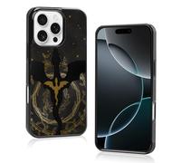 Odhtst Custodia per telefono estetica con drago nero, compatibile con iPhone 16 Pro da 6,3 pollici, protezione antiurto in TPU, vintage, per amanti dei libri, idea regalo per ragazze e donne