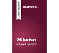 Odi barbare - Giosuè Carducci (analisi del libro)