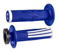 ODI EMIG2 PRO Impugnature Lock On V2 Blu Bianco Per Motion Pro Gas Pad 20-25
