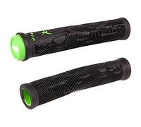 Manopole BMX Hucker Senza Flangia Nero-Verde 160mm - Design a Due Materiali e Comfort Superiore