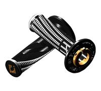 ODI Lock-On EMIG V2 Pro - Manopole per 2 e 4 tempi, colore: Nero/Bianco