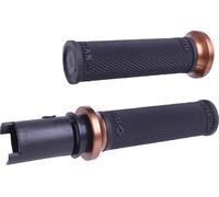 ODI Lock-On Puños Ruffian Street Nero Bronzo Per Harley Davidson