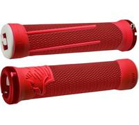 ODI AG2 Grips - Rosso / Fuoco Lock-On Bici MTB Ciclista