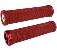 Coppia di manopole odi ruffian v2 1 135 mm rosso bianco