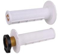ODI Set Manopole MX Half Waffle Lock-On PRO Bianco Per KTM SX 105 2004-2017