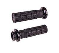 ODI V-Twin Lock-on™ Set di impugnatura completa Waffle Hart-Luck Signature (Acceleratore By Wire) - Harley Davidson 2008-, nero
