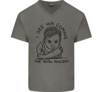 Odia I Lunedì Maglietta In Cotone A V-Collo Divertente Per Ufficio