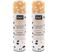 Odif - Protect'tissu - Set di 2 x 250 ml - Protettore e impermeabilizzante per tessuto - Trasparente e anti UV - Made in France Sans Acid - Spray