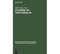 Odil Hannes Steck Studien zu Tritojesaja (Copertina rigida)