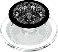 Odin Allfather Yggdrasil Corvi Rune Mitologia Norrena Arte PopSockets PopGrip per MagSafe