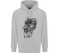 Odin Il Viking Su a Cavallo Valhalla Gods Bambini Felpa con Cappuccio