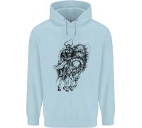Odin Il Viking Su a Cavallo Valhalla Gods Bambini Felpa con Cappuccio