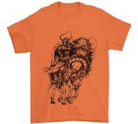 Odin Il Viking Su a Cavallo Valhalla Gods Uomo T-Shirt 100% Cotone