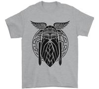 Odin Il Vikings Valhalla Thor Palestra Nordic Uomo T-Shirt 100% di Cotone