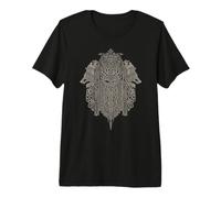 Odin Lupi Geri e Freki Wotan Dio Nordico Vichingo Maglietta Premium