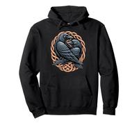 Odin Raven Celtic Viking Valhalla - Nodo pagano Felpa con Cappuccio