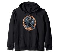 Odin Raven Celtic Viking Valhalla - Nodo pagano Felpa con Cappuccio