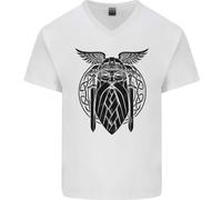 Odin The Vikings Valhalla Thor Palestra Nordic Uomo Scollo A V T-Shirt