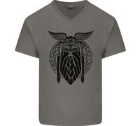 Odin The Vikings Valhalla Thor Palestra Nordic Uomo Scollo A V T-Shirt