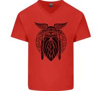 Odin The Vikings Valhalla Thor Palestra Nordic Uomo Scollo A V T-Shirt