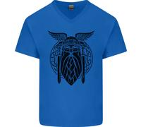 Odin The Vikings Valhalla Thor Palestra Nordic Uomo Scollo A V T-Shirt