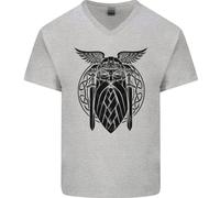 Odin The Vikings Valhalla Thor Palestra Nordic Uomo Scollo A V T-Shirt