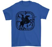 Odin Wotan Vikings Valhalla Norreno Mitologia Uomo T-Shirt 100% Cotone