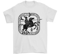 Odin Wotan Vikings Valhalla T-Shirt Uomo 100% Cotone Girocollo