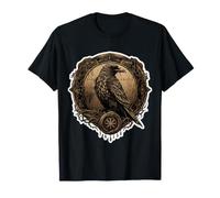 Odino Corvo Norreno Scandinavo Orgoglio Norsemen Viking Crow Maglietta