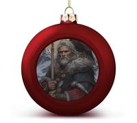 Odino Dio mitologia norrena palle di Natale ornamenti per albero di Natale decorazione casa vacanza interni esterni